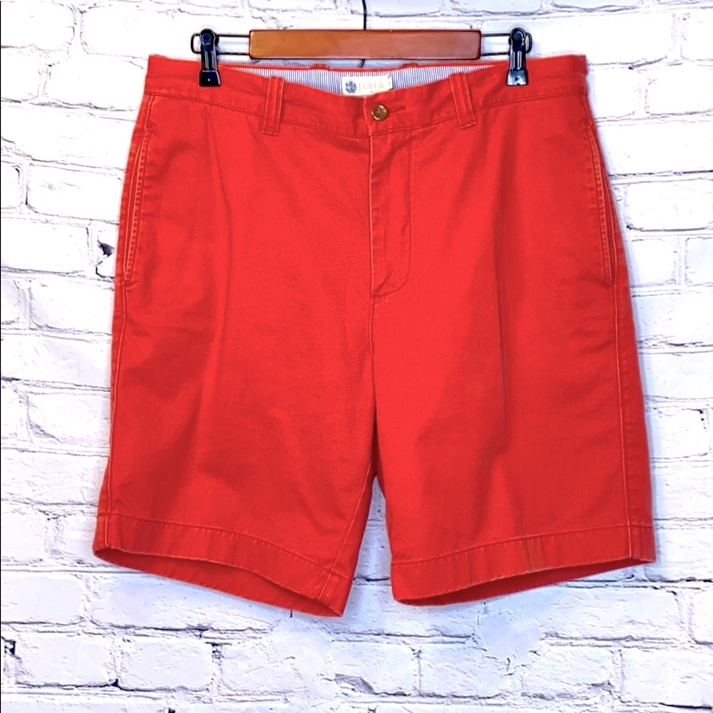J. Crew Red Rust 9” Chino Shorts Men’s Size 34